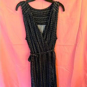 Navy blue maxi dress